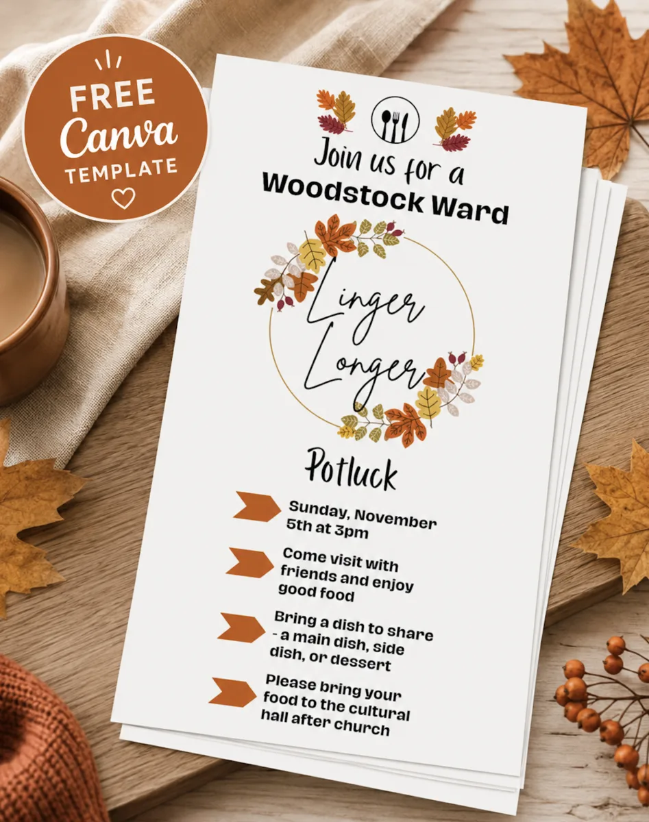 Linger Longer printable flyer preview
